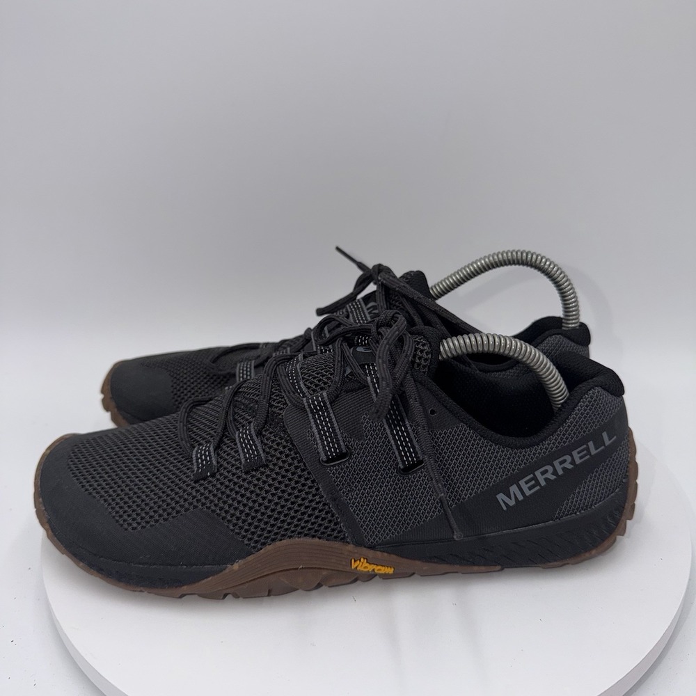 Merrell Trail Glove 6 Black Gum Vibram Minimalist Barefoot Running Shoes Men 8.5